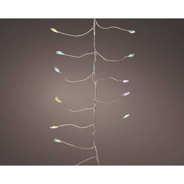 Guirnalda Microleds Parpadeante, 480 LEDS, Multicolor Suave LUMINEO