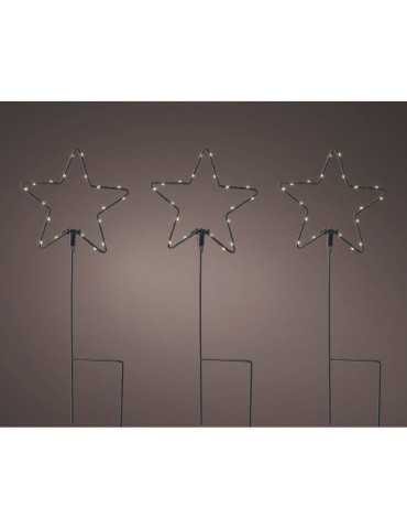 Estaca Microled en Forma de Estrellas para Exterior Ø15 x 42,5 cm LUMINEO