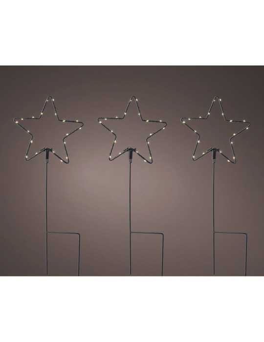 Estaca Microled en Forma de Estrellas para Exterior Ø15 x 42,5 cm LUMINEO