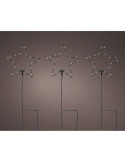 Estaca Microled en Forma de Estrellas para Exterior Ø15 x 42,5 cm LUMINEO