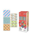 Lote de 50 Unidades Papel Regalo Infantil, 5 Modelos, 70 x 100 cm, 50 uds, Caja PARTY PRODUCTS