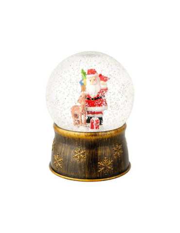 Bola de Nieve Santa Claus Ø13 x 17,5 cm LUMINEO