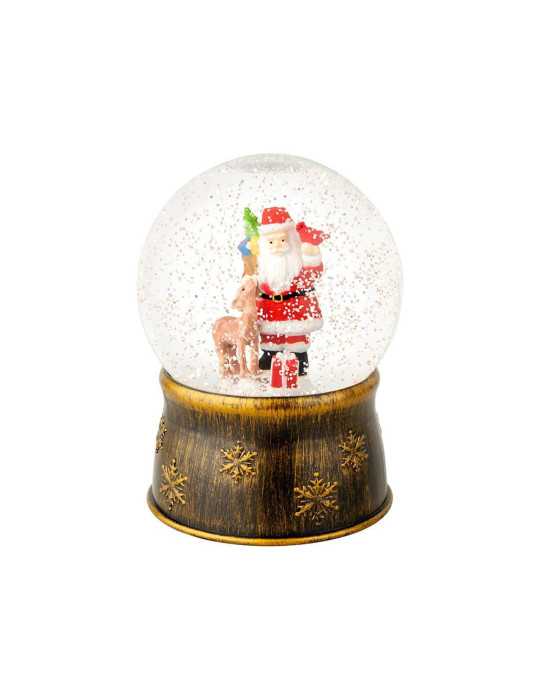 Bola de Nieve Santa Claus Ø13 x 17,5 cm LUMINEO