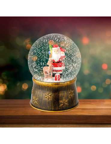 Bola de Nieve Santa Claus Ø13 x 17,5 cm LUMINEO 2