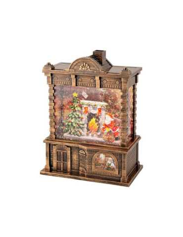 Farol de Agua Santa Claus con Música 16,5 x 9,5 x 21,7 cm LUMINEO