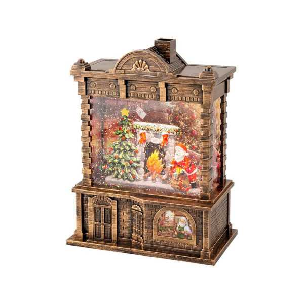 Farol de Agua Santa Claus con Música 16,5 x 9,5 x 21,7 cm LUMINEO