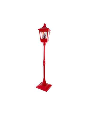 Farola Papa Noel Iluminada 37,5 x 37,5 x 185 cm LUMINEO