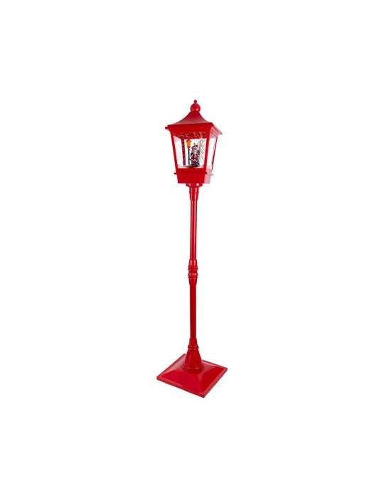 Farola Papa Noel Iluminada 37,5 x 37,5 x 185 cm LUMINEO