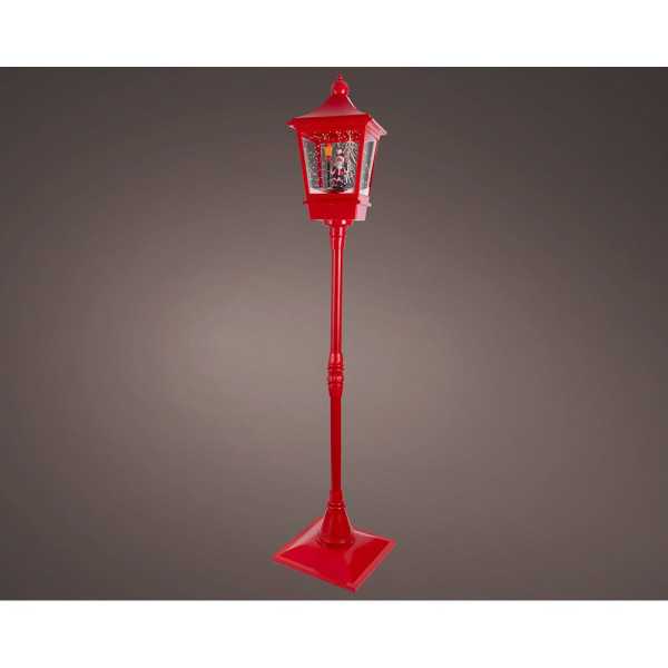 Farola Papa Noel Iluminada 37,5 x 37,5 x 185 cm LUMINEO