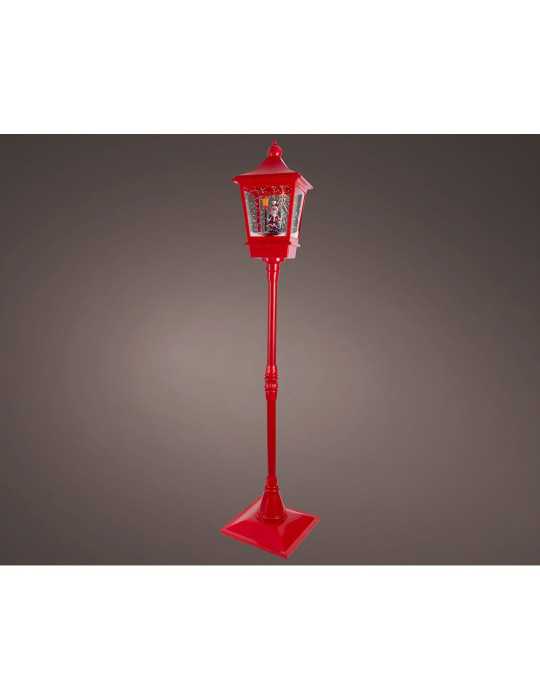 Farola Papa Noel Iluminada 37,5 x 37,5 x 185 cm LUMINEO