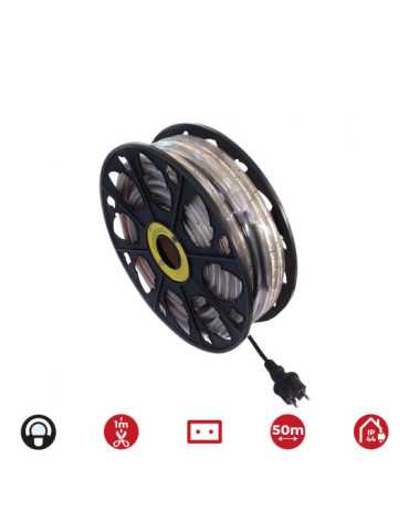 Tira de LED 60 LEDS/m 4,2W/m 220-240V IP44 50 m Blanco Frio EDM 2