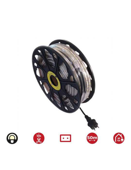 Tira de LED 60 LEDS/m 4,2W/m 220-240V IP44 50 m Blanco Calido EDM