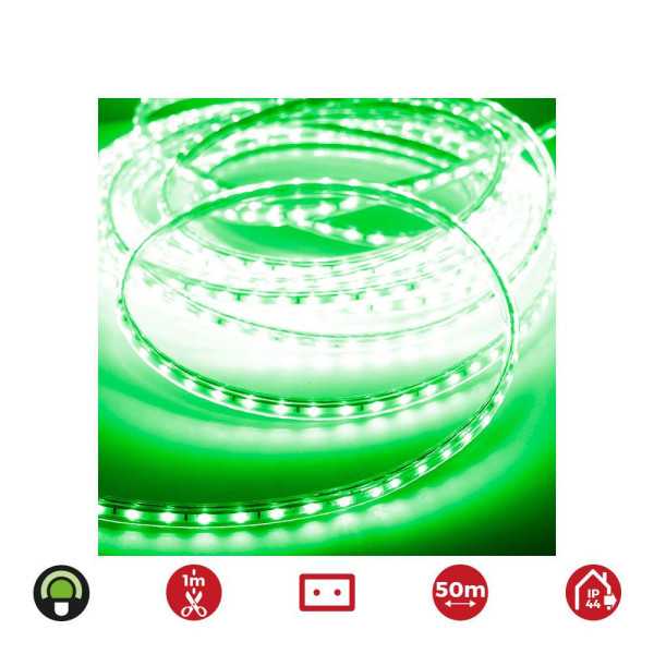 Tira de LED 60 LEDS/m 4,2W/m 220-240V IP44 50 m Verde EDM