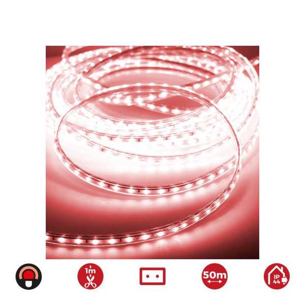 Tira de LED 60 LEDS/m 4,2W/m 220-240V IP44 50 m Rojo EDM