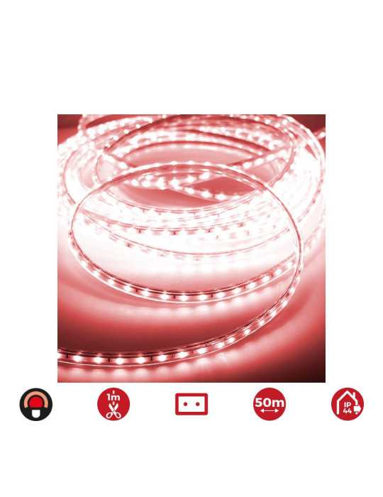 Tira de LED 60 LEDS/m 4,2W/m 220-240V IP44 50 m Rojo EDM