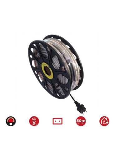 Tira de LED 60 LEDS/m 4,2W/m 220-240V IP44 50 m Rojo EDM 2