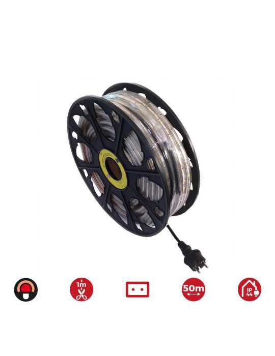 Tira de LED 60 LEDS/m 4,2W/m 220-240V IP44 50 m Rojo EDM