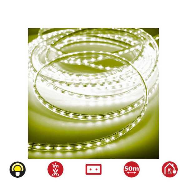 Tira de LED 60 LEDS/m 4,2W/m 220-240V IP44 50 m Amarillo EDM
