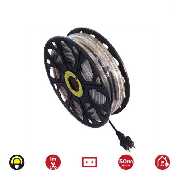 Tira de LED 60 LEDS/m 4,2W/m 220-240V IP44 50 m Amarillo EDM