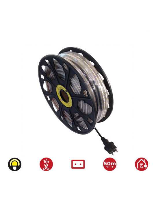 Tira de LED 60 LEDS/m 4,2W/m 220-240V IP44 50 m Amarillo EDM