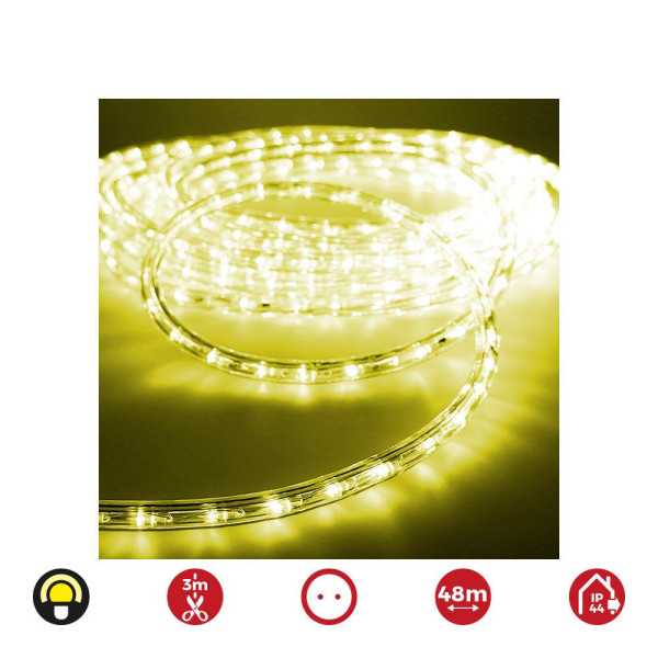 Tubo Flexiled 2 Vias Multifuncion 48 m 36 LEDS/m IP44 Amarillo EDM