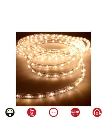 Tubo Flexiled 2 Vias Multifuncion 48 m 36 LEDS/m IP44 Blanco Calido EDM