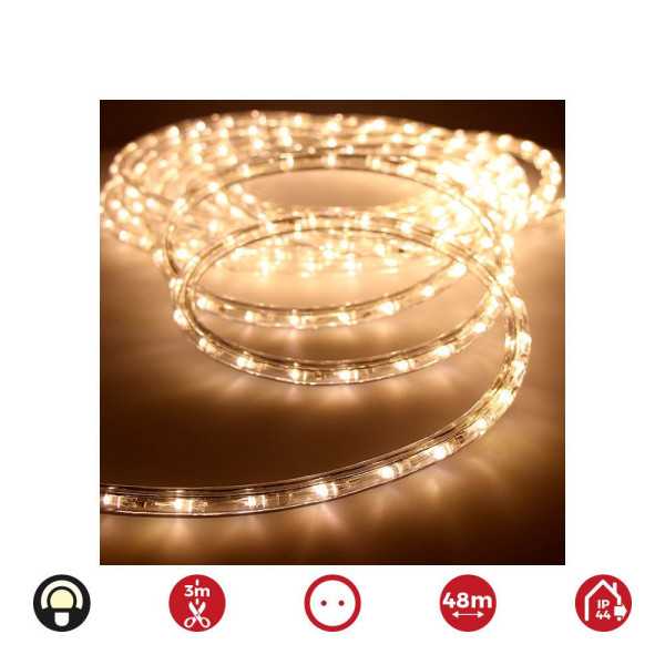 Tubo Flexiled 2 Vias Multifuncion 48 m 36 LEDS/m IP44 Blanco Calido EDM