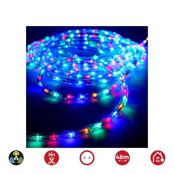 Tubo Flexiled 2 Vias Multifuncion 48 m 36 LEDS/m IP44 Multicolor EDM