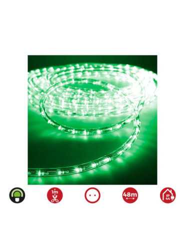 Tubo Flexiled 2 Vias Fijo 48 m 30 LEDS/m IP44 Verde EDM