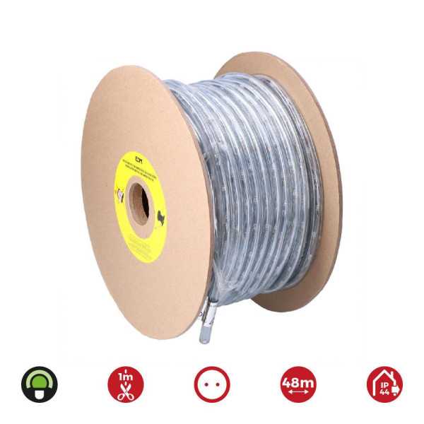 Tubo Flexiled 2 Vias Fijo 48 m 30 LEDS/m IP44 Verde EDM