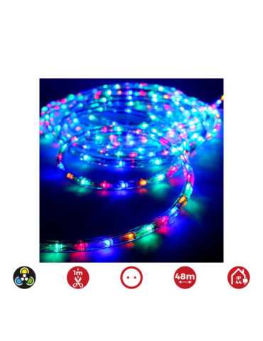 Tubo Flexiled 2 Vias Fijo 48 m 30 LEDS/m IP44 Multicolor EDM