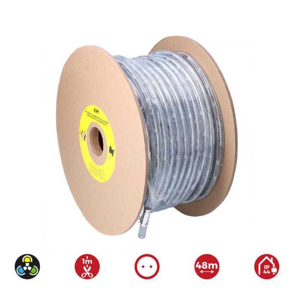Tubo Flexiled 2 Vias Fijo 48 m 30 LEDS/m IP44 Multicolor EDM