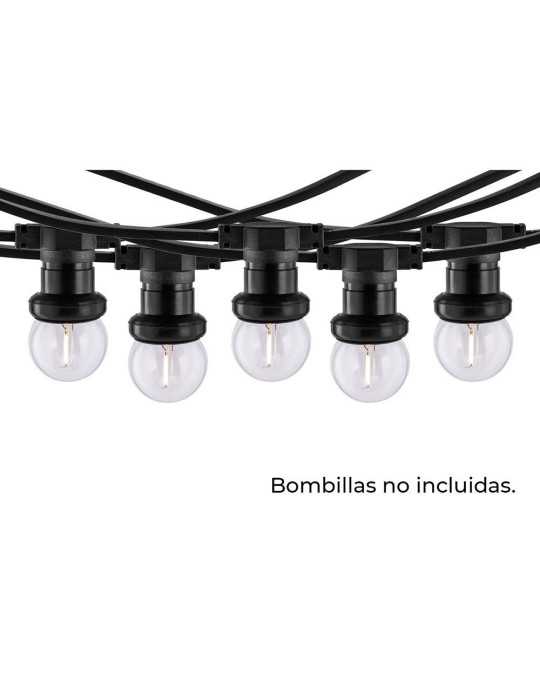 Guirnalda 20 Portalámparas 2000 W 50-60 Hz 220-240 V E27 IP44 20 m THORGEON