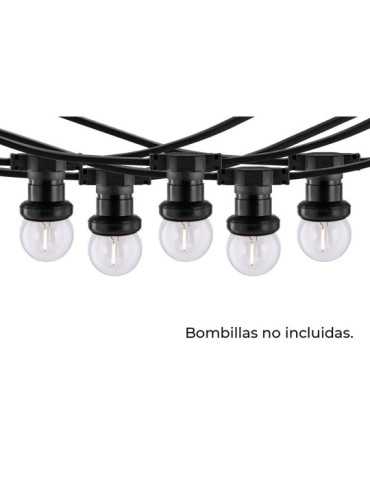 Guirnalda 40 Portalámparas 2000 W 50-60 Hz 220-240 V E27 IP44 20 m THORGEON