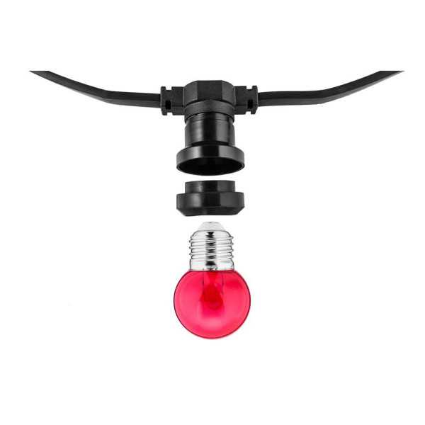Guirnalda 50 Portalámparas 2000 W 50-60 Hz 220-240 V E27 IP44 50 m THORGEON
