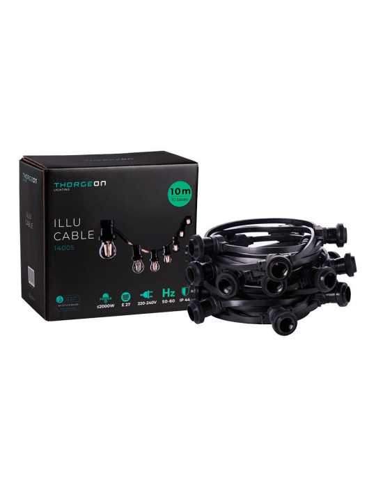 Guirnalda 50 Portalámparas 2000 W 50-60 Hz 220-240 V E27 IP44 50 m THORGEON