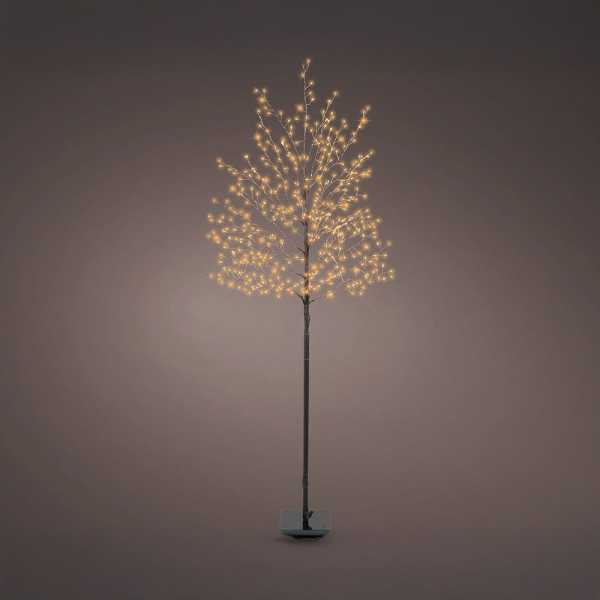 Árbol Iluminado 480 LEDS, Luz Cálida, Exterior, 1,5 m LUMINEO