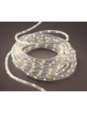 Cordón de Luces LED Blanco Cálido, Uso Exterior, 567 LEDS, 8 Funciones, Alambre Plateado, 9 m LUMINEO