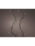 Guirnalda LED Connect (Interconectable) Mutltifunción 250 LEDS Luz Cálida con Efecto Intermitente Exterior Verde 18,7 m LUMINEO