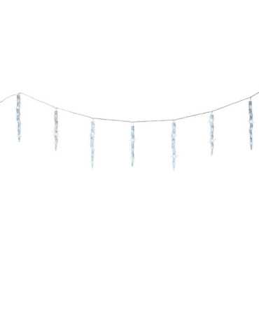 Cortina LED Carámbanos 60 LEDS, Luz Fría, Exterior, 3,6 m LUMINEO