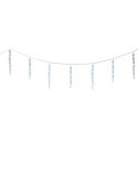 Cortina LED Carámbanos 60 LEDS, Luz Fría, Exterior, 3,6 m LUMINEO