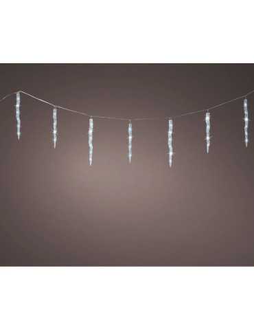 Cortina LED Carámbanos 60 LEDS, Luz Fría, Exterior, 3,6 m LUMINEO 2