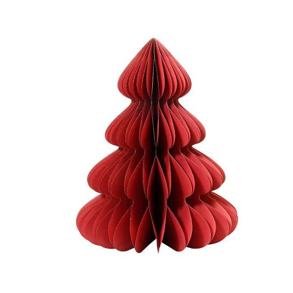 Árbol de Papel Rojo Ø72 x 90 cm DECORIS