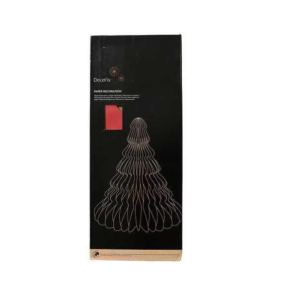 Árbol de Papel Rojo Ø72 x 90 cm DECORIS