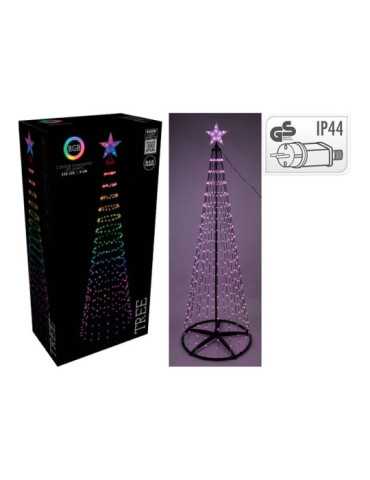 Árbol de Navidad 550 LEDS RGB, Negro, Ø103 x 300 cm BASICS
