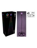 Árbol de Navidad 550 LEDS RGB, Negro, Ø103 x 300 cm BASICS