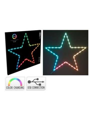 Estrella RGB 45 LED, Multifunción, Interior, 60 x 0,6 x 57 cm BASICS
