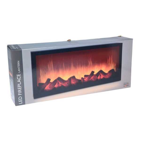 Iluminación Decorativa con Forma de Chimenea de LED 57 x 10 x 25 cm BASICS