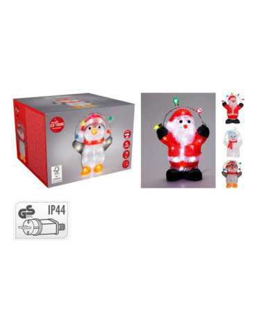 Figura LED Acrílica para Exterior, 40 LEDS, Modelos Variados Navidad BASICS