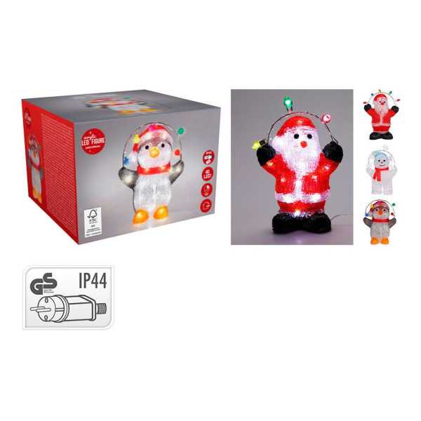 Figura LED Acrílica para Exterior, 40 LEDS, Modelos Variados Navidad BASICS